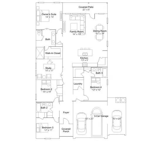 Floorplan - 109 Old Glory Rd, Bertram, TX 78605 photo 1 of 1