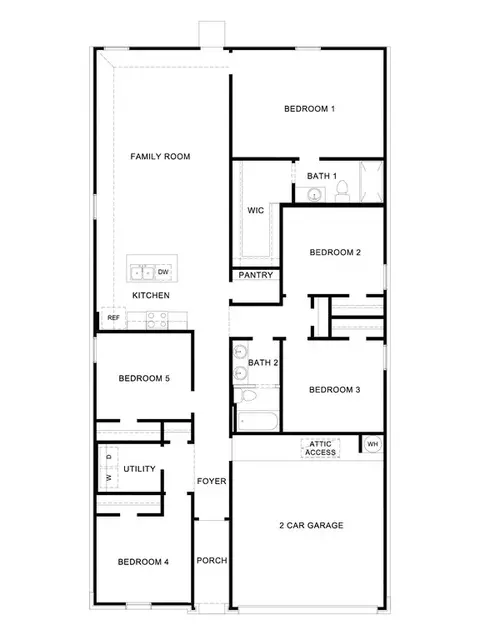 Floorplan - 228 Alyece Ln, Hensley, AR 72065 photo 1 of 1