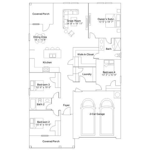 Floorplan - 5804 Mill Stone Way, Sims, NC 27880 photo 1 of 3