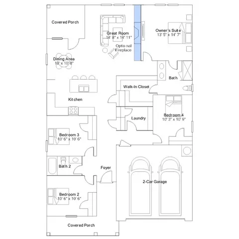 Floorplan - 5804 Mill Stone Way, Sims, NC 27880 photo 2 of 3