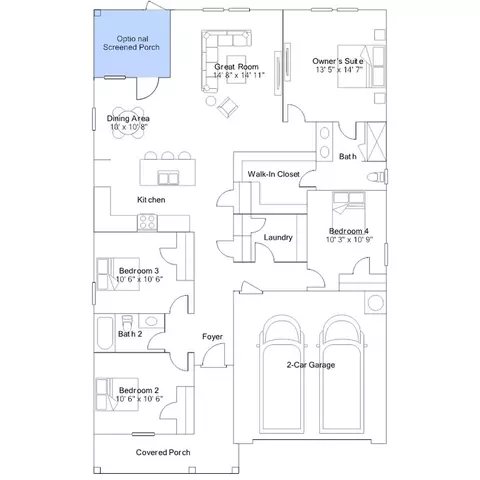 Floorplan - 5804 Mill Stone Way, Sims, NC 27880 photo 3 of 3