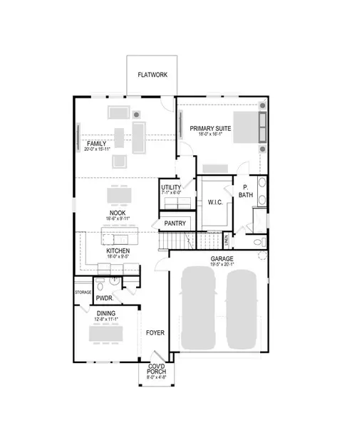 Floorplan - 804 Rockcloud Dr, Haslet, TX 76052 photo 1 of 3