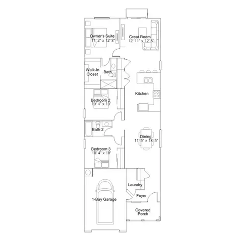 Floorplan - 3784 N 96th Ln, Phoenix, AZ 85037 photo 1 of 1