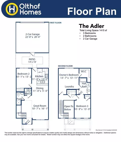 Floorplan - 499 E 131st Pl, Crown Point, IN 46307 photo 1 of 3