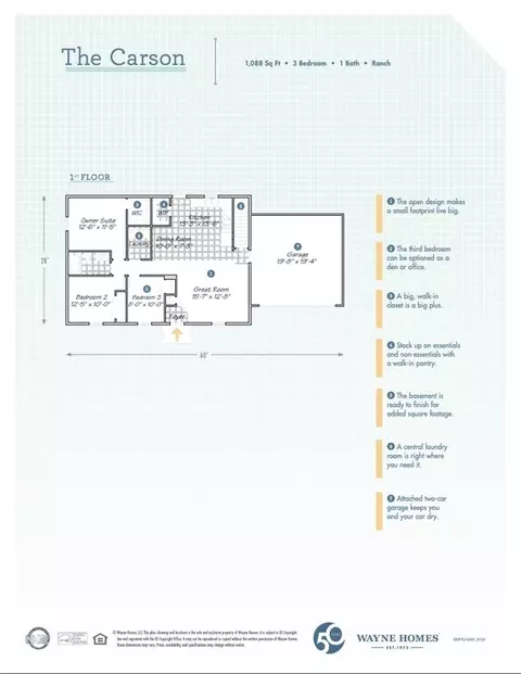 Floorplan - 3859 Eastern Rd, Norton, OH 44203 photo 1 of 1