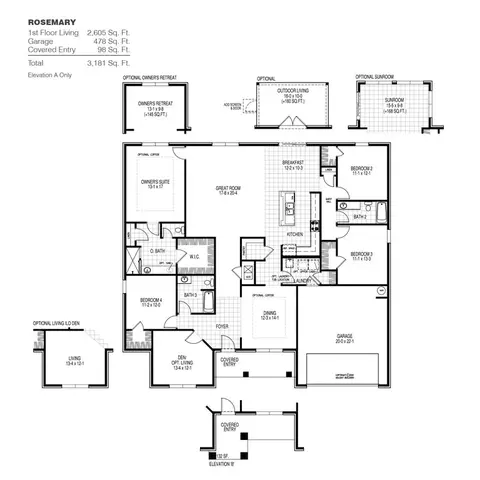 Floorplan - 6 Natureview Way, Freeport, FL 32439 photo 1 of 1