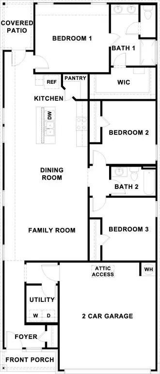 Floorplan - 2313 Bronc Buster Way, Leander, TX 78641 photo 1 of 1