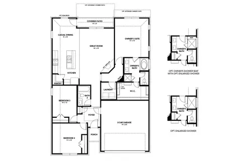 Floorplan - 931 Cherrystone Loop, Buda, TX 78610 photo 1 of 1