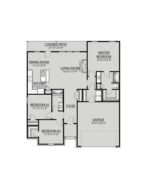 Floorplan - 109 Meadow Ridge Ln, Duson, LA 70529 photo 1 of 1