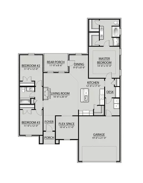 Floorplan - 51 Perch Pl, Freeport, FL 32439 photo 1 of 1