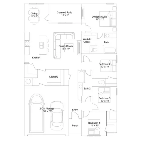 Floorplan - 29437 E 80th St S, Broken Arrow, OK 74014 photo 1 of 1