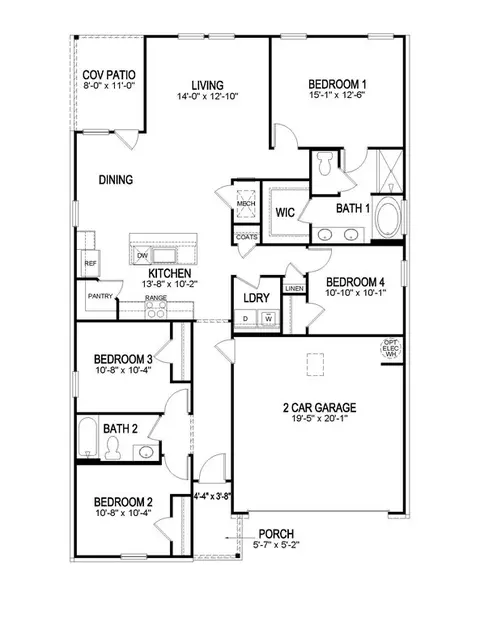 Floorplan - 5935 Belfast Bend Ct, Slidell, LA 70461 photo 2 of 3
