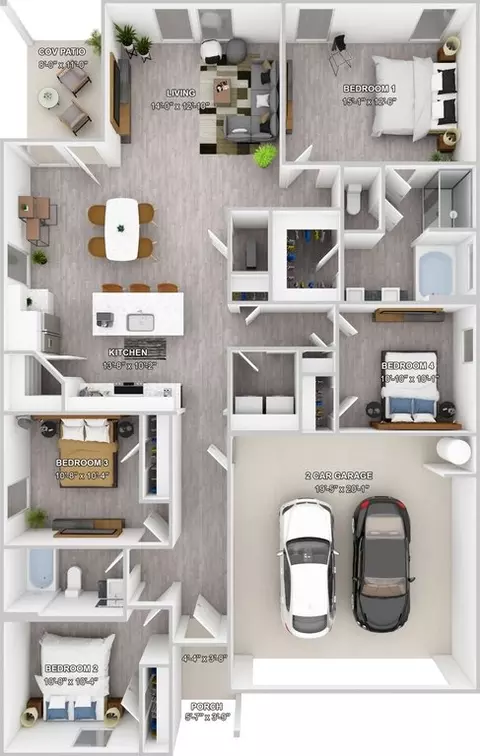 Floorplan - 5935 Belfast Bend Ct, Slidell, LA 70461 photo 1 of 3