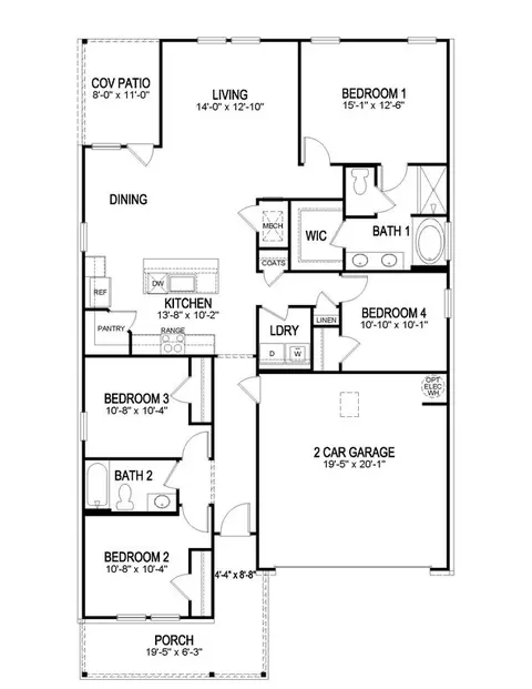 Floorplan - 5935 Belfast Bend Ct, Slidell, LA 70461 photo 3 of 3
