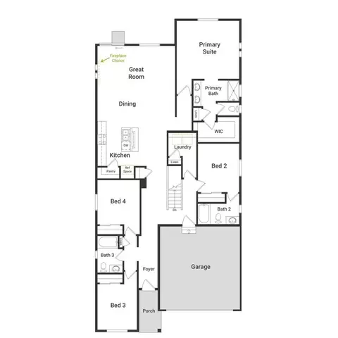 Floorplan - 7072 N Obsidian Way, Eagle Mountain, UT 84005 photo 1 of 2