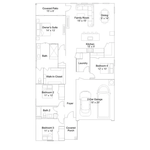 Floorplan - 305 Fallbrook Dr, Aledo, TX 76008 photo 1 of 1