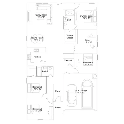 Floorplan - 4 Farmhouse Loop, Beebe, AR 72012 photo 1 of 1