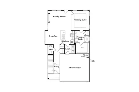 Floorplan - 88 Hydrangea Cir, Fairburn, GA 30213 photo 1 of 2