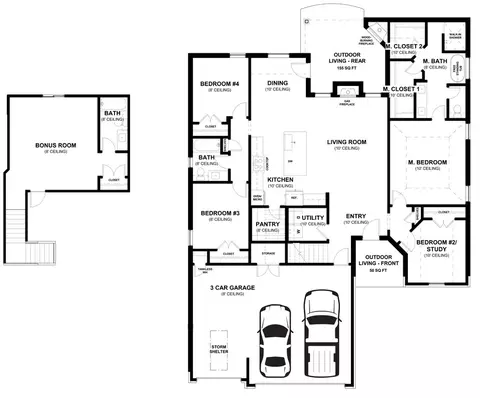 Floorplan - 932 Hydrangea Way, Edmond, OK 73034 photo 1 of 1