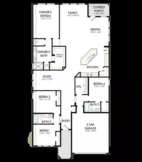 Floorplan - 9415 Forest Ground Ave, Conroe, TX 77301 photo 1 of 1