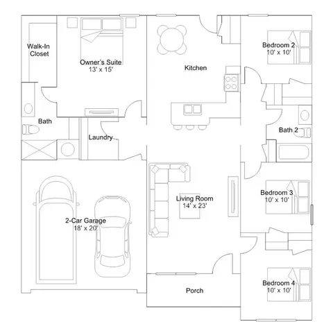 Floorplan - Blackberry Ridge Dr., Mcloud, OK 74851 photo 1 of 3