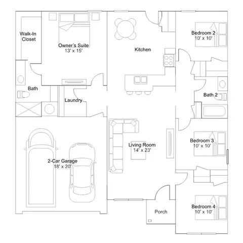 Floorplan - Blackberry Ridge Dr., Mcloud, OK 74851 photo 3 of 3
