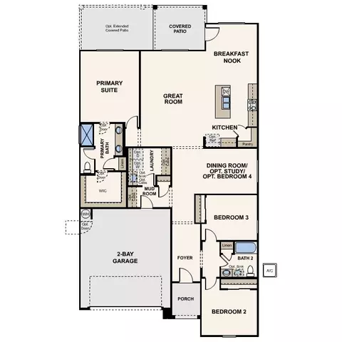 Floorplan - Models Closed, Maricopa, AZ 85138 photo 1 of 2