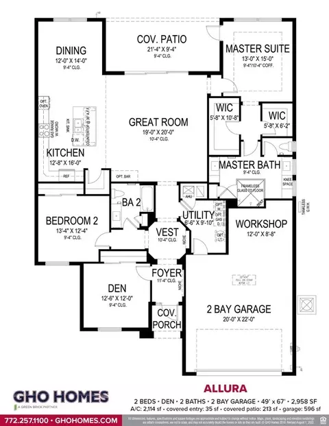 Floorplan - 6450 High Pointe Way, Vero Beach, FL 32967 photo 1 of 1