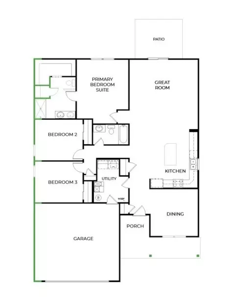 Floorplan - 1545 Pebble Beach Dr, Pendleton, IN 46064 photo 1 of 1