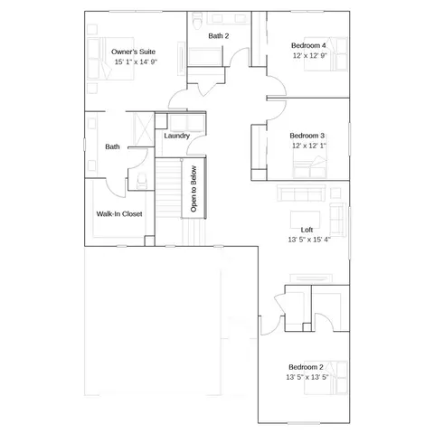 Floorplan - 1036 Shasta Way W, Madera, CA 93636 photo 2 of 2