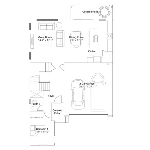 Floorplan - 8340 E Petra Ave, Mesa, AZ 85212 photo 1 of 2