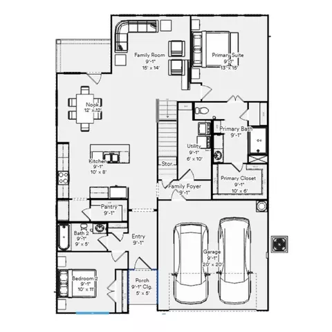 Floorplan - 1612 Macadamia Ct, Aubrey, TX 76227 photo 1 of 1