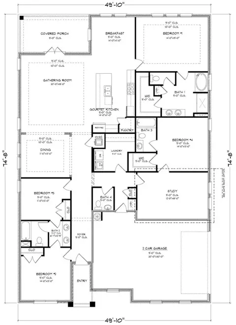 Floorplan - Newman Road, Mobile, AL 36695 photo 2 of 2