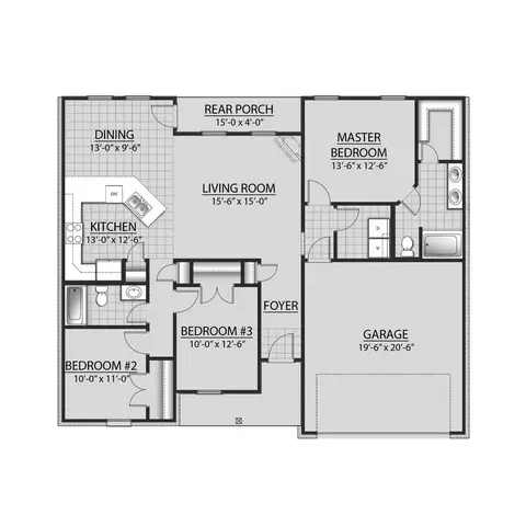 Floorplan - 203 Berkshire Pl, Haughton, LA 71037 photo 1 of 1