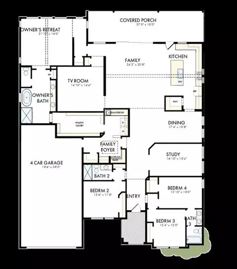 Floorplan - 124 Rustica Bloom Trl, Willis, TX 77318 photo 1 of 1