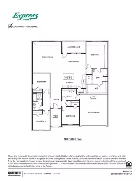 Floorplan - 107 Aston Way, Terrell, TX 75160 photo 1 of 1