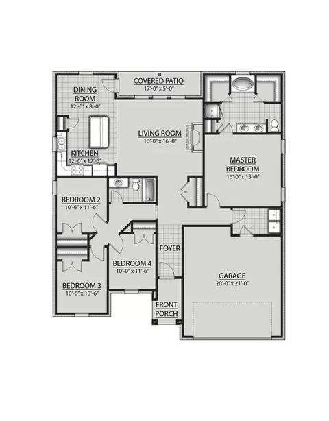 Floorplan - 2903 Houston Place Dr, Crestview, FL 32539 photo 1 of 1