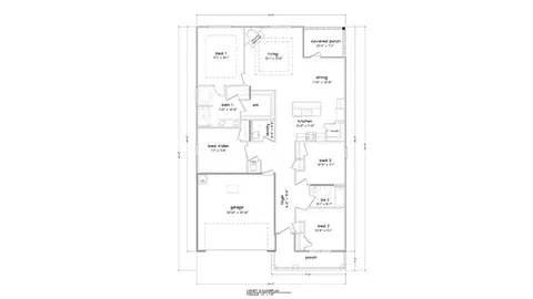Floorplan - 112 Gray Owl Dr E, Freeport, FL 32439 photo 1 of 1