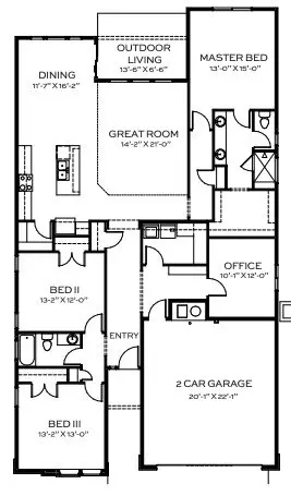 Floorplan - 4203 Tropic Way, Caldwell, ID 83607 photo 1 of 1