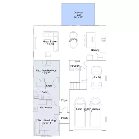 Floorplan - 2607 Eagle Greens Ln, Cambridge, MD 21613 photo 2 of 7