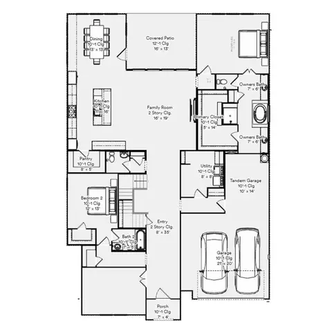 Floorplan - 2712 Pinnacle Pl, Corinth, TX 76210 photo 2 of 2