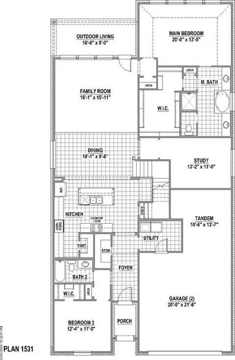Floorplan - 2101 Baxter Rd, Celina, TX 75009 photo 1 of 4