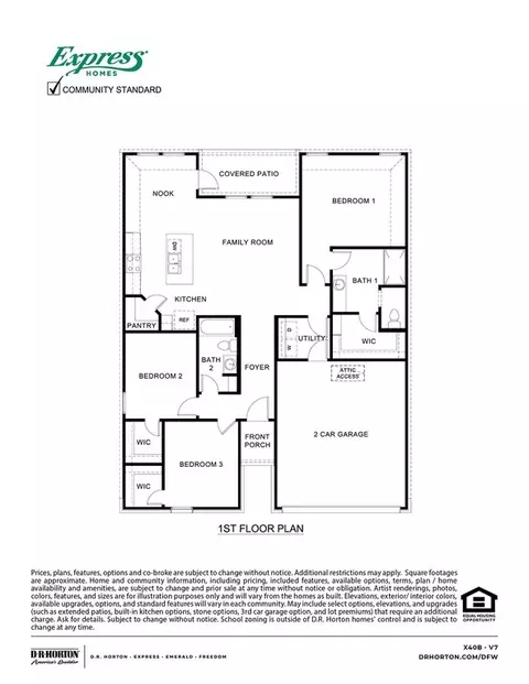 Floorplan - 107 Willow Branch Ln, Canton, TX 75103 photo 1 of 1