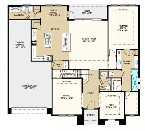 Floorplan - 19337 Lochside Ln, Mount Dora, FL 32757 photo 1 of 3