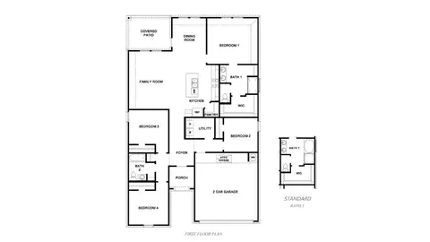Floorplan - 3402 N 37th Pl, Broken Arrow, OK 74014 photo 1 of 1