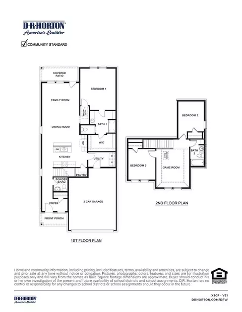 Floorplan - 107 Aston Way, Terrell, TX 75160 photo 1 of 1