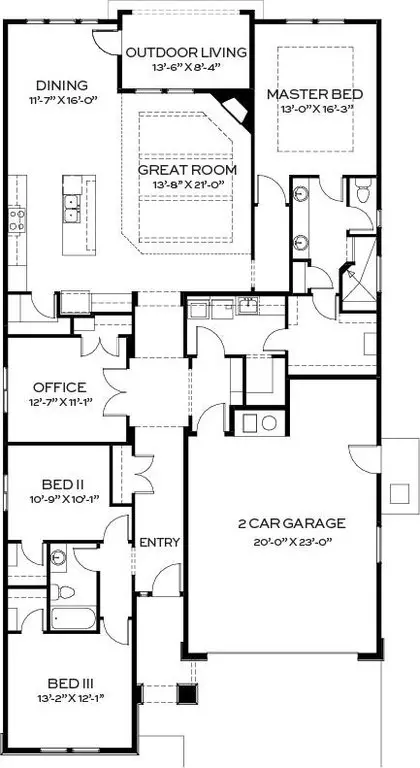 Floorplan - 6623 W Sollas Dr, Eagle, ID 83616 photo 1 of 1