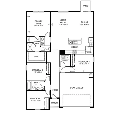 Floorplan - 4671 Homestead Trl, Saint Cloud, FL 34772 photo 1 of 1