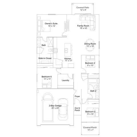 Floorplan - 8750 S Circulo Generoso, Vail, AZ 85641 photo 2 of 3