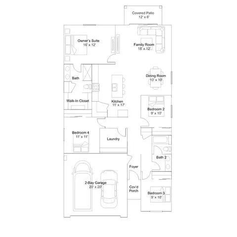 Floorplan - 8750 S Circulo Generoso, Vail, AZ 85641 photo 1 of 3